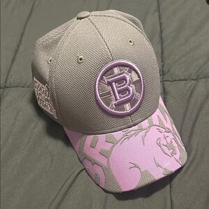 Reebok Gray and Pink Casual Hat